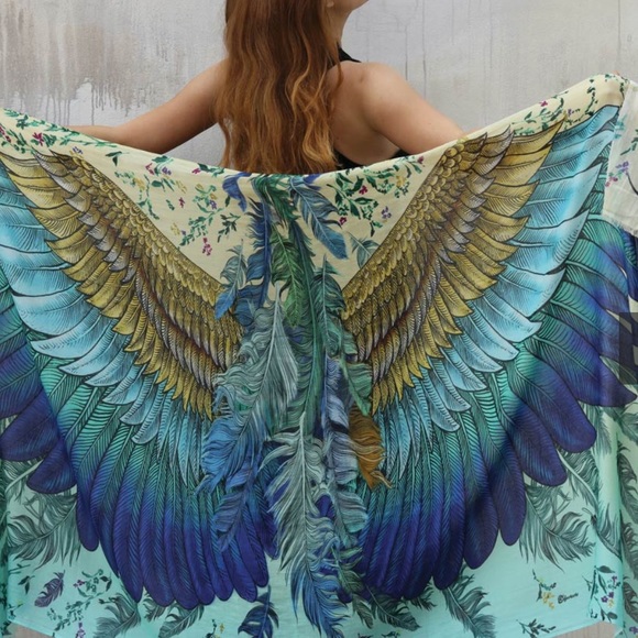 new Shovava bloom cotton pashmina scarf cover up wings wrap - Picture 5 of 5